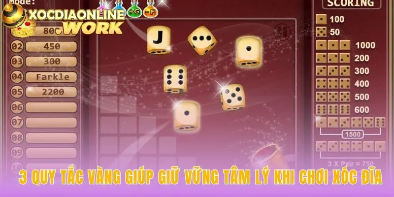 Giữ vững tâm lý khi chơi xóc đĩa cần tuân thủ quy tắc nghiêm ngặt