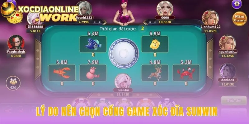 Cổng game xóc đĩa Sunwin đảm bảo minh bạch với Dealer thật